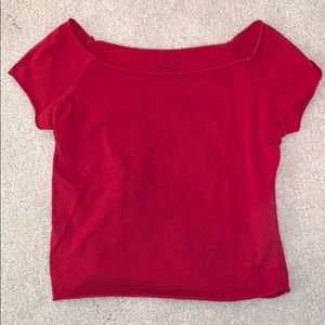 brandy melville short sleeve cropped tee